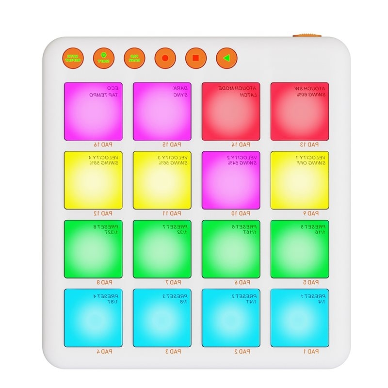 Midi Controller Pad - NEWABKG MIDI 패드 컨트롤러, 무선 MIDI