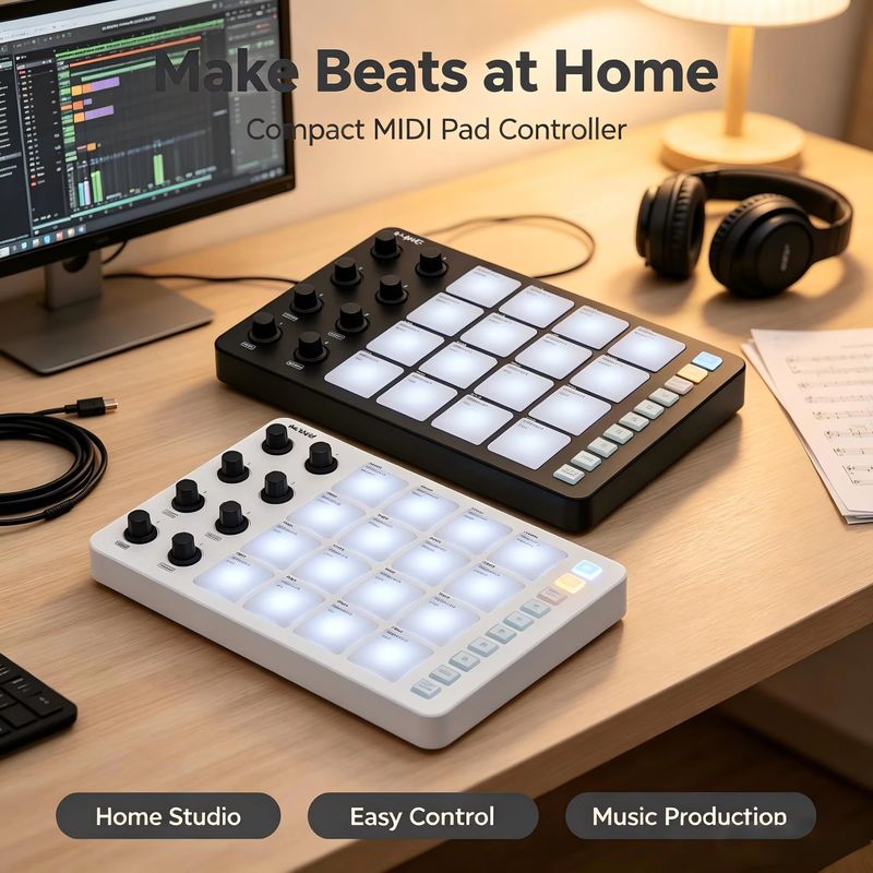 M-Vave Smc-Pad: 전문가용 무선 블루투스 M - Midi Controller Pad 리뷰 및 가격